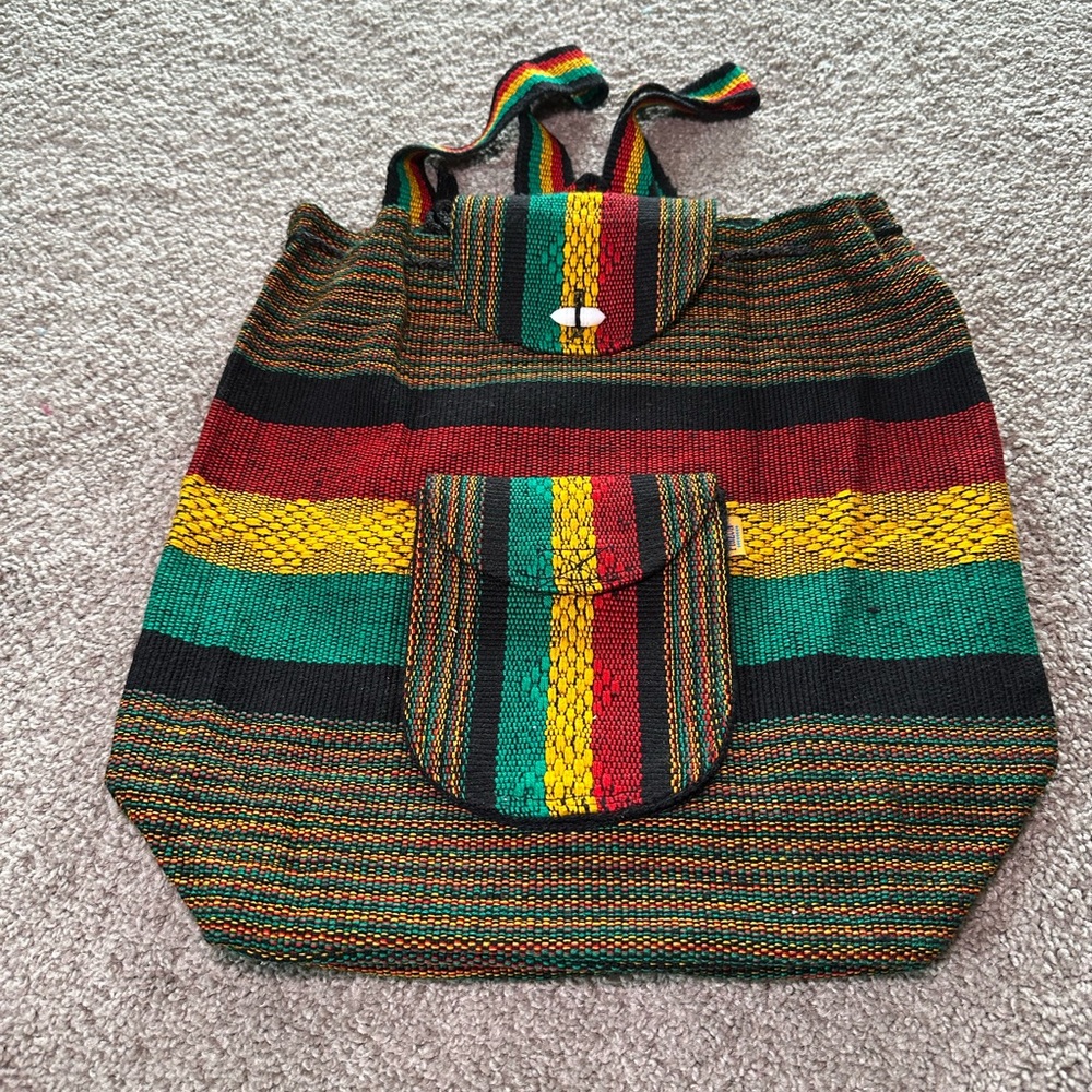 Multicolor Striped Women's Bag